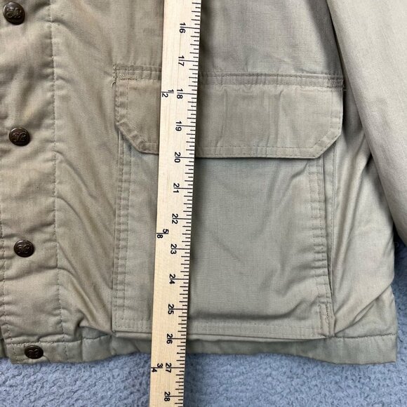 Vintage EDDIE BAUER Men XL Barn Coat Corduroy Collar Chore Jacket USA MADE - Picture 9 of 10